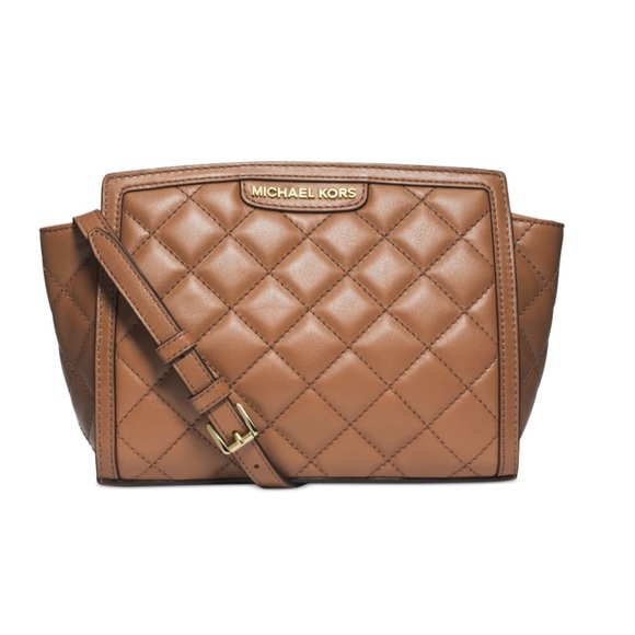 Michael Kors Handbags - MK Sloan Medium Quilted-Leather Crossbody bag